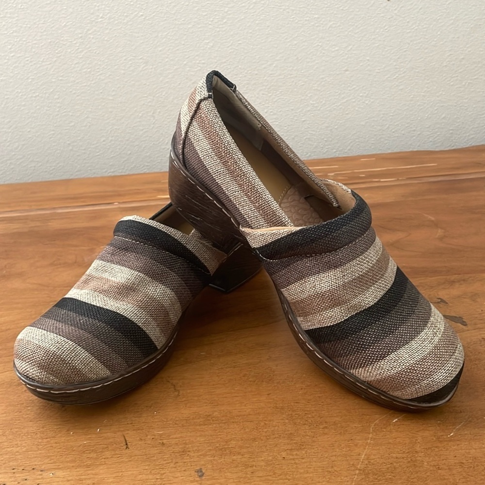boc Neutral Striped Mules Comfortable Clogs Size 11